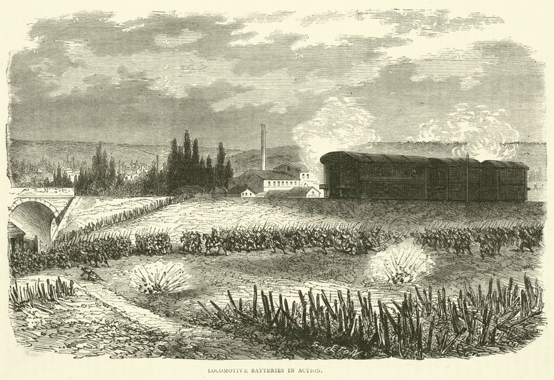 机车电池在行动，1870年11月 作者 英语学校