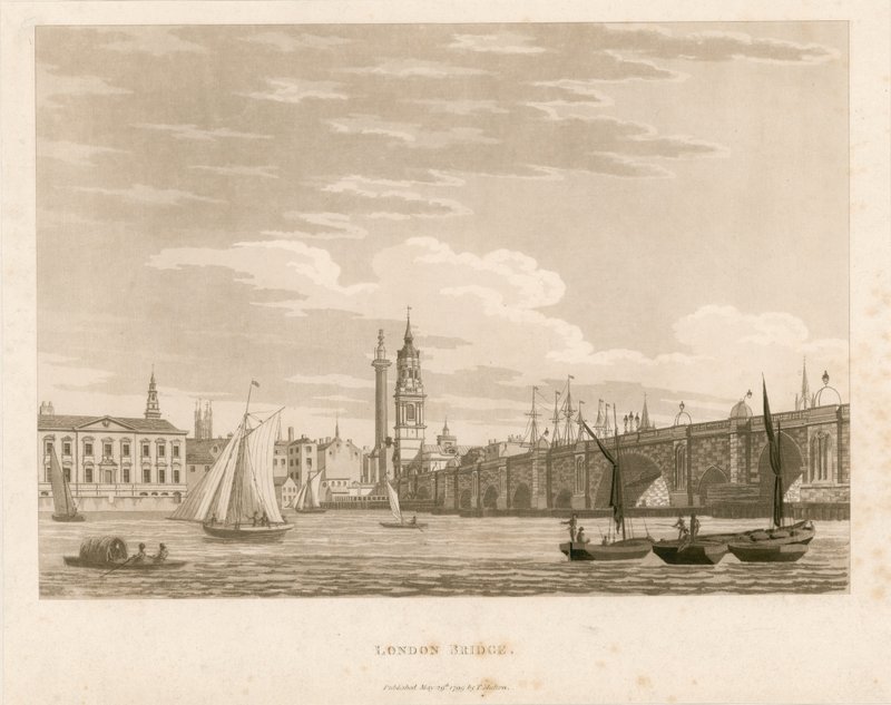 伦敦桥，1799年 作者 英语学校