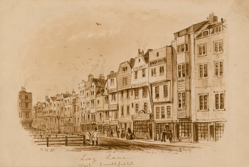 西斯密菲尔德长巷，1840年（纸上写着） 作者 英语学校