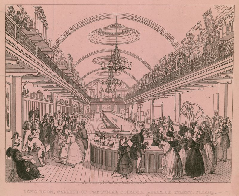 Long Room，实用科学画廊，Adelaide Street，Strand，伦敦 作者 英语学校