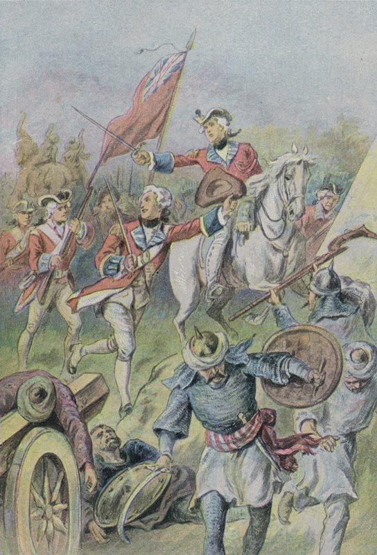 1757年，克莱夫勋爵在印度普拉西战役中指挥英国人 作者 英语学校