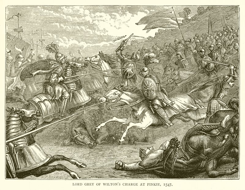 威尔顿勋爵勋爵在Pinkie，1547年收费 作者 英语学校