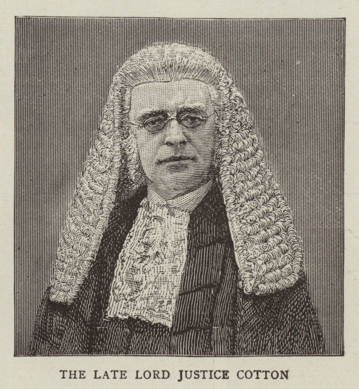 Lord Justice Cotton (engraving) 作者 英语学校