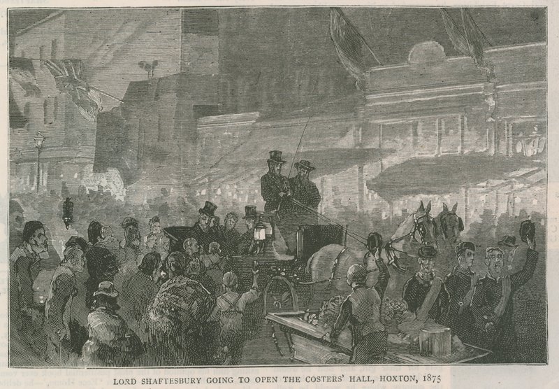 沙夫茨伯里勋爵将于1875年在伦敦霍克斯顿开设Costers Hall 作者 英语学校