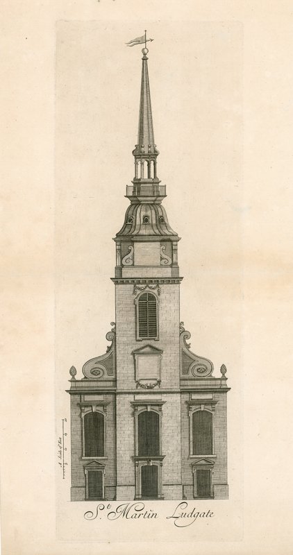 Ludgate Hill，St Martin Ludgate 作者 英语学校