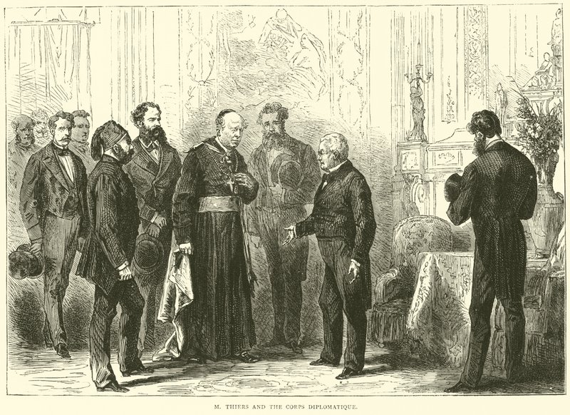 M Thiers和外交军团，1871年3月 作者 英语学校