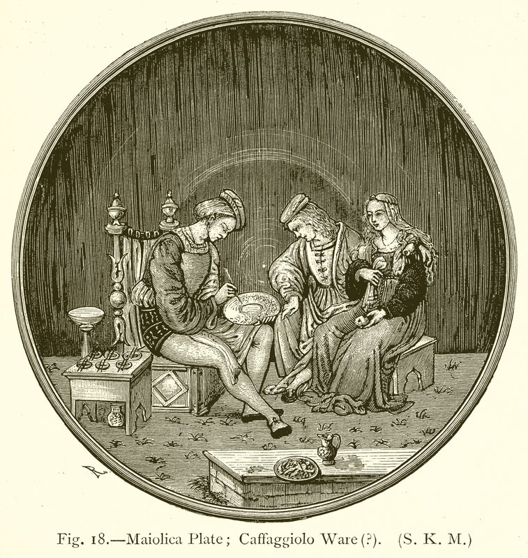 Maiolica板; Caffaggiolo洁具 作者 英语学校