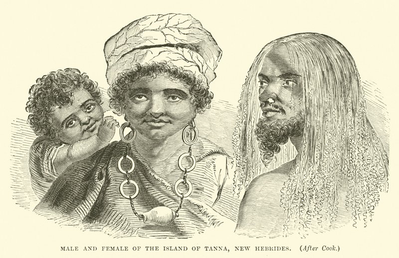 Tanna，新赫布里底群岛的男性和女性，在库克之后 作者 英语学校