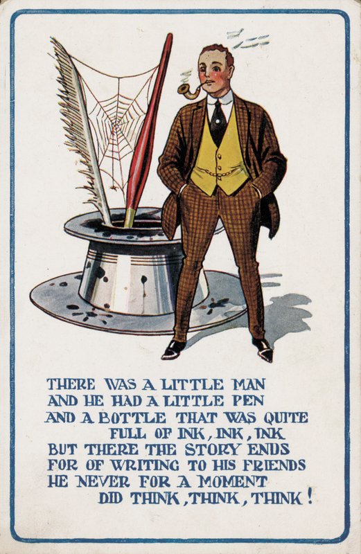 Man who did not write to his friends (colour litho) 作者 英语学校