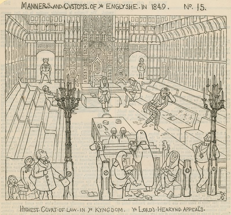 1849年英国人的风俗习惯：王国最高法院，上议院听证会上诉 作者 英语学校