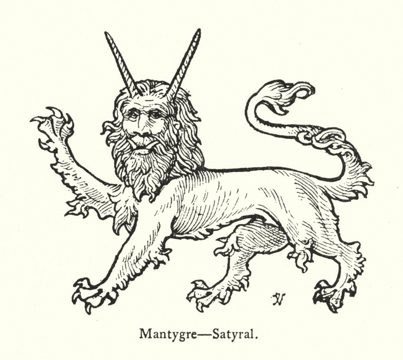 Mantygre, Satyral (engraving) 作者 英语学校