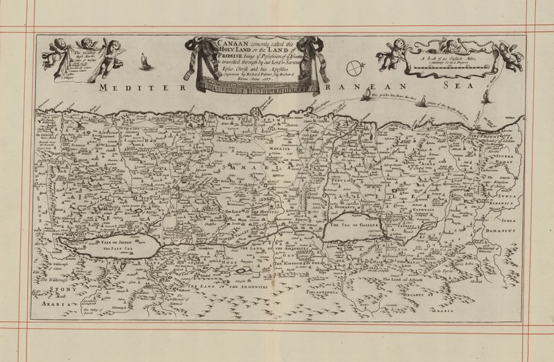 迦南或圣地地图（雕刻） 作者 英语学校