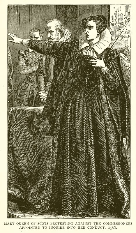 1568年苏格兰玛丽女王抗议被指定调查她的行为的委员 作者 英语学校