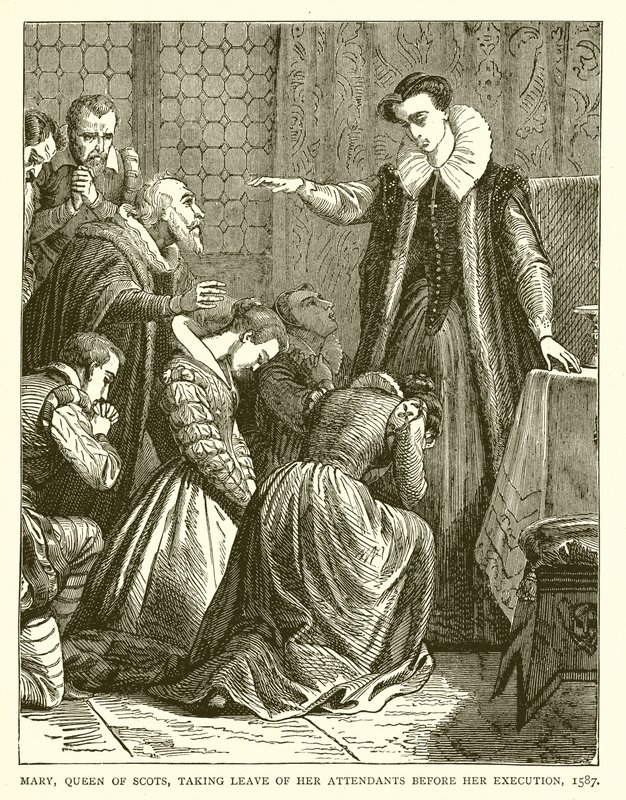玛丽，苏格兰女王，在执行之前离开她的服务员，1587年 作者 英语学校