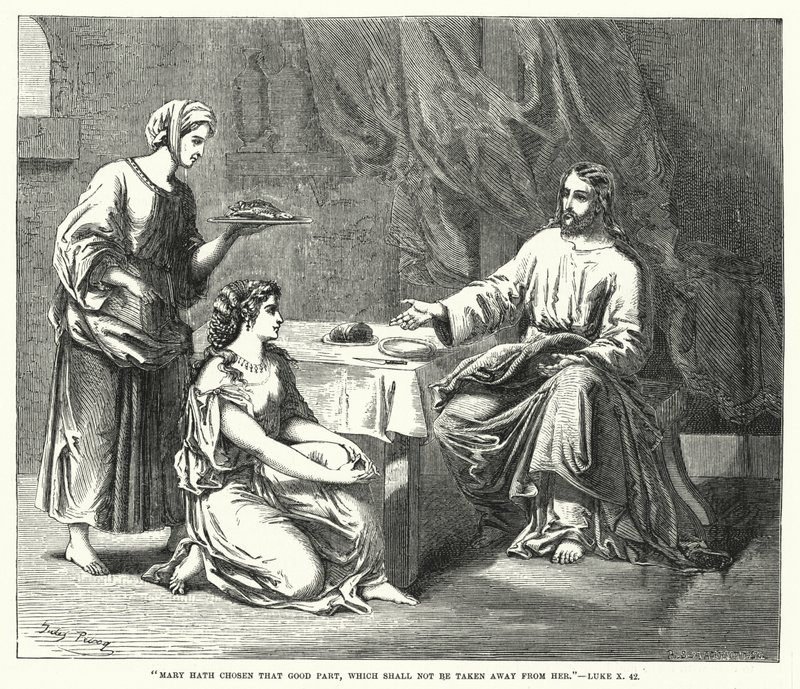 Mary hath chosen that good part, which shall not be taken away from her, Luke X, 42 (engraving) 作者 英语学校