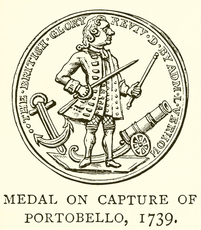 1739年获得波托贝洛的勋章 作者 英语学校