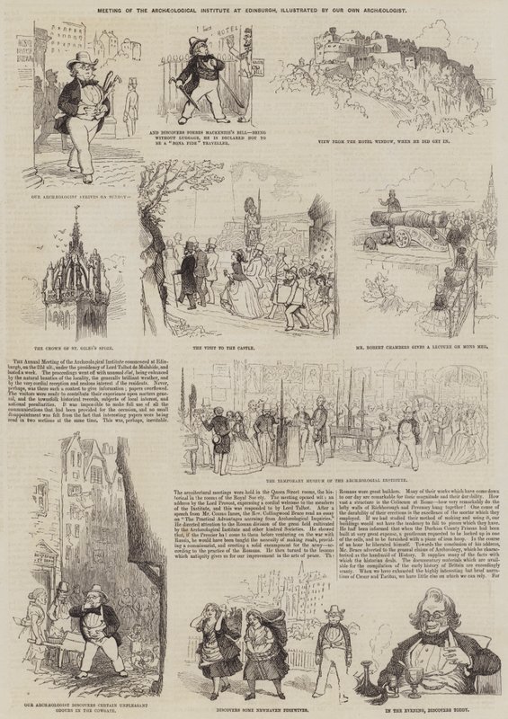 爱丁堡考古研究所会议（版画） 作者 英语学校