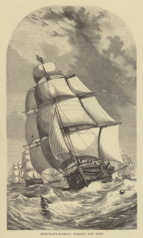Merchant-Marine, yopangira doko (chosema) 作者 英语学校