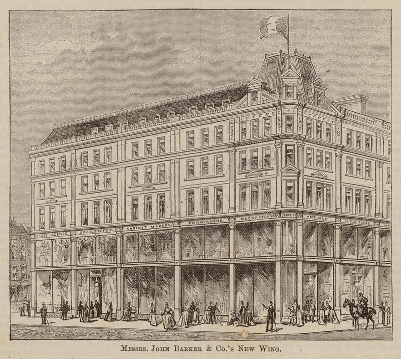 Mrrs John Barker and Co, Drapers and General Warehousemen, Outfitters, Domestic Engineers, House Furnishers, and Purveyors, Kensington High Street, W (雕刻) 作者 英语学校
