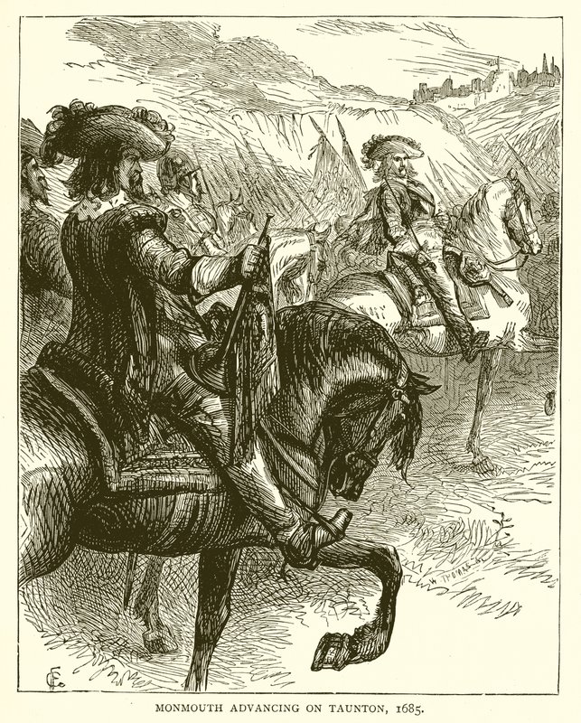 蒙茅斯于1685年在汤顿推进 作者 英语学校