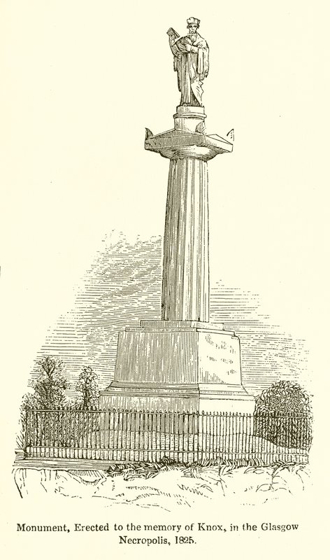 纪念碑，建于1825年格拉斯哥大墓地的诺克斯纪念碑 作者 英语学校