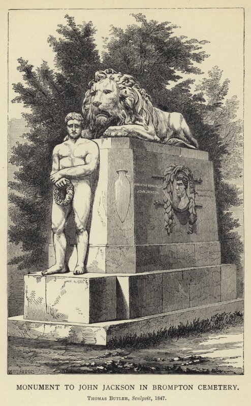 约翰杰克逊纪念碑在布朗普顿公墓，托马斯巴特勒，Sculpsit，1847年 作者 英语学校
