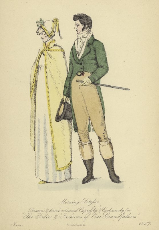 Morning Dress for Ladies and Gentlemen (coloured engraving) 作者 英语学校