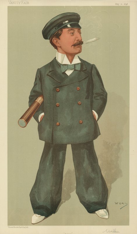 1896年5月21日，Ailsa的Andrew Barclay Walker先生，“名利场”漫画 作者 英语学校