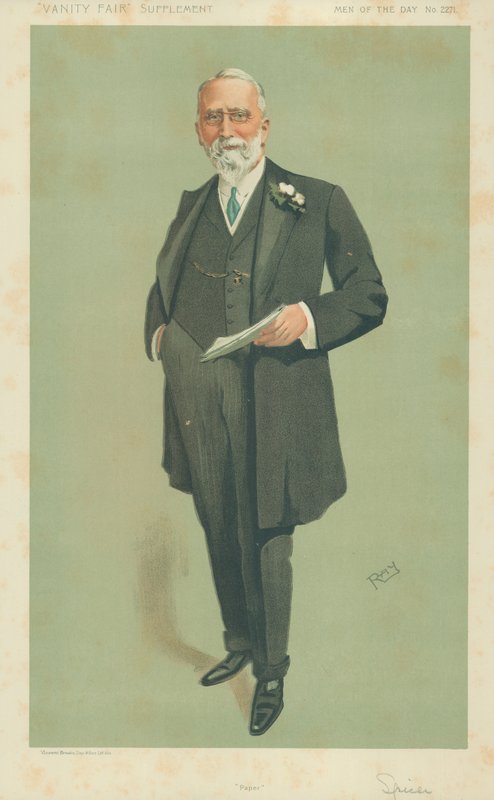 Evan Spicer先生，论文，1912年5月8日，“名利场”漫画 作者 英语学校