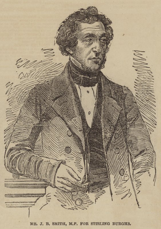 Mr J B Smith, MP for Stirling Burghs (engraving) 作者 英语学校
