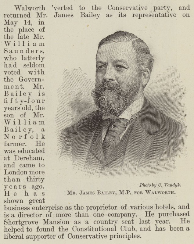 沃尔沃斯议员 James Bailey 先生（雕刻） 作者 英语学校