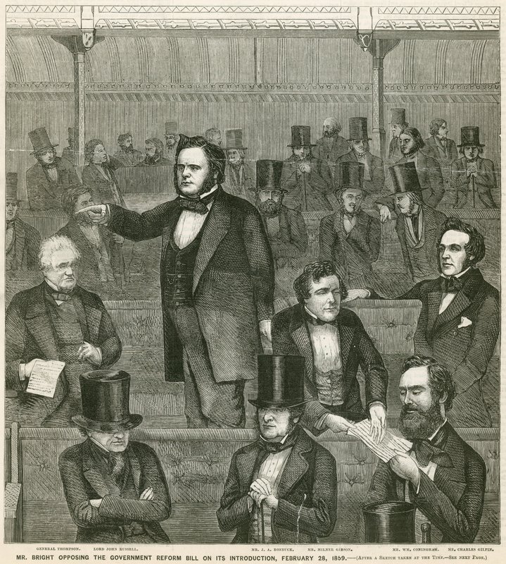 1859年2月28日，约翰·布莱特先生反对“政府改革法案” 作者 英语学校