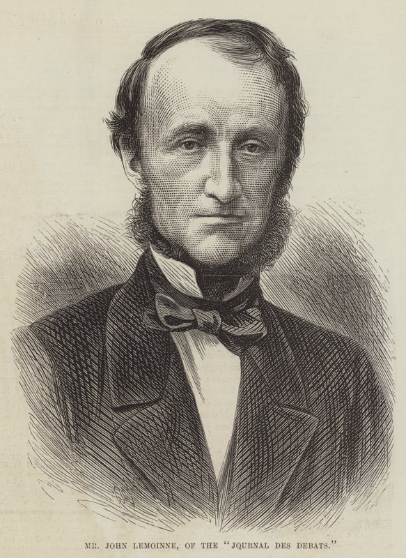 John Lemoinne 先生，“Journal des Debats”（雕刻） 作者 英语学校