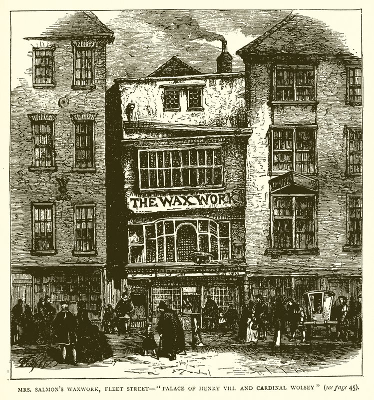 Salmons Waxwork先生，舰队街 - 亨利八世宫。和红衣主教沃尔西 作者 英语学校