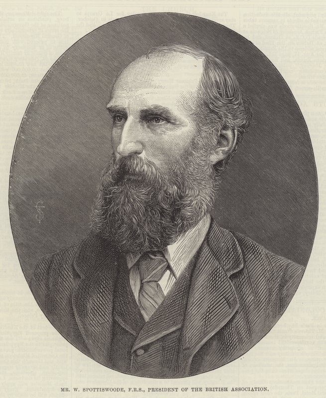 W Spottiswoode先生，FRS，英国协会主席（雕刻）。 作者 英语学校