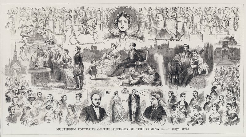 Multiform Portraits of the Authors of The Coming K... (engraving) 作者 英语学校