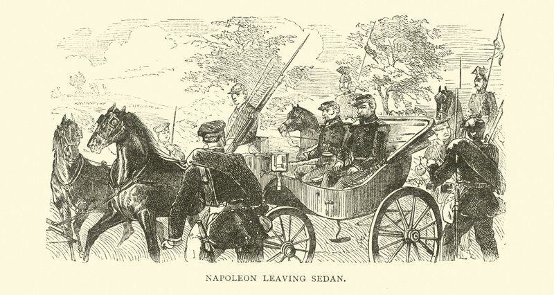 拿破仑于1870年9月离开轿车 作者 英语学校