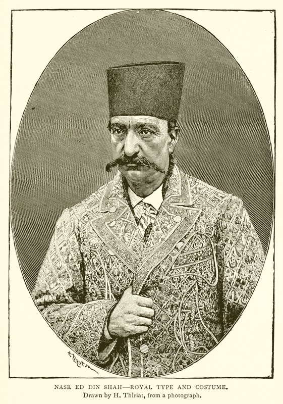 Nasr ed din Shah  - 皇家类型和服装 作者 英语学校