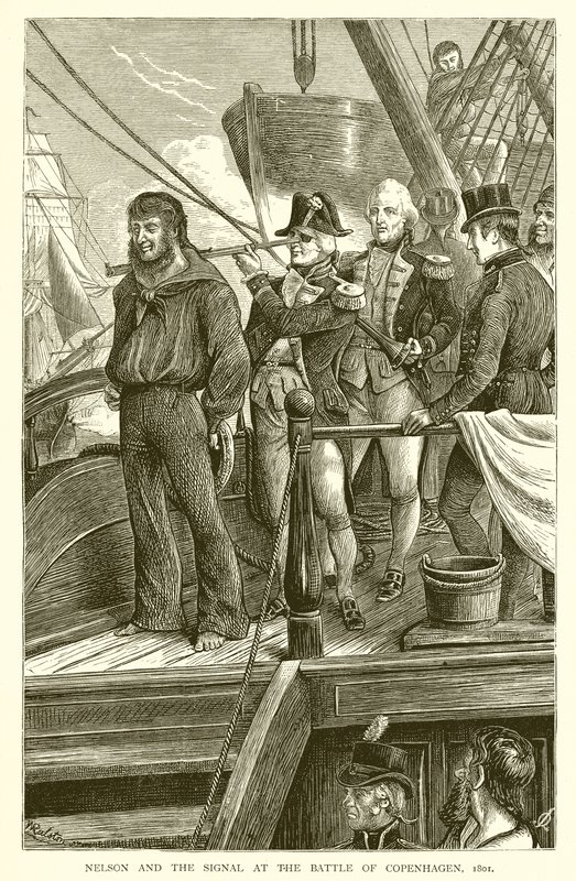 尼尔森和1801年哥本哈根战役中的信号 作者 英语学校