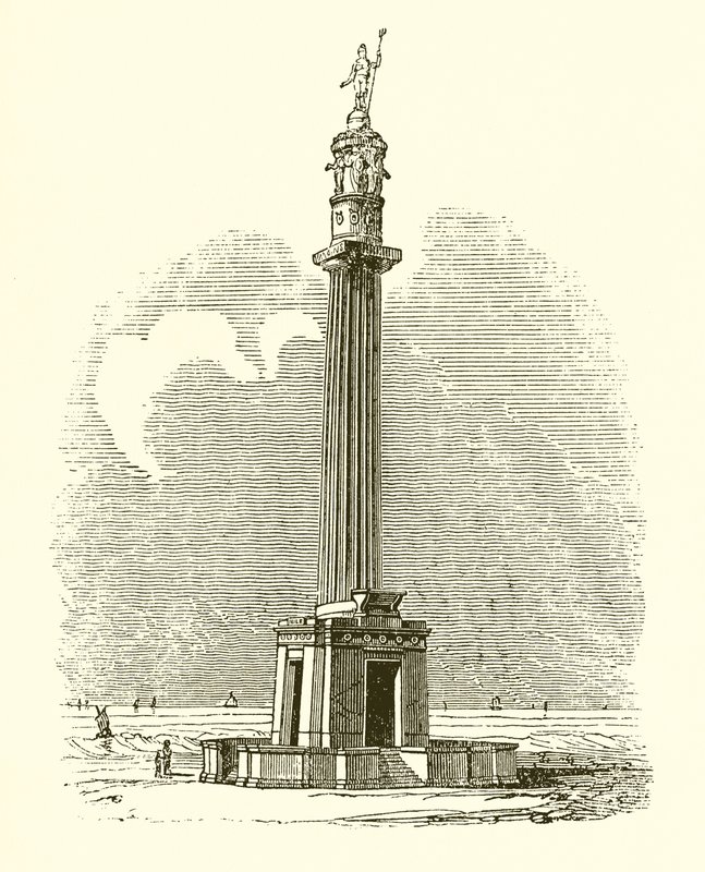 Nelsons Pillar，在雅茅斯 作者 英语学校