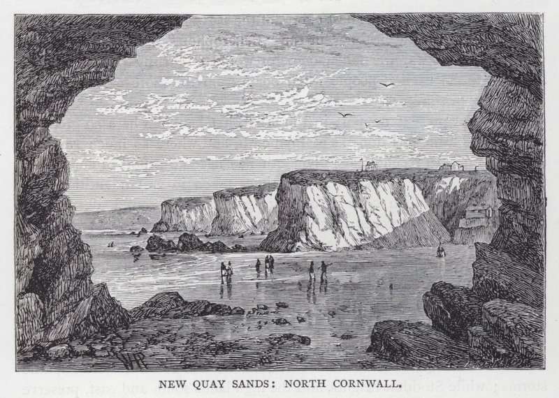 New Quay Sands，北康沃尔（雕刻） 作者 英语学校