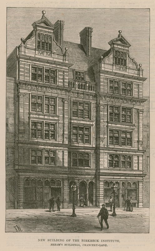 Birkbeck研究所的新建筑，Breams Buildings，Chancery Lane，London 作者 英语学校