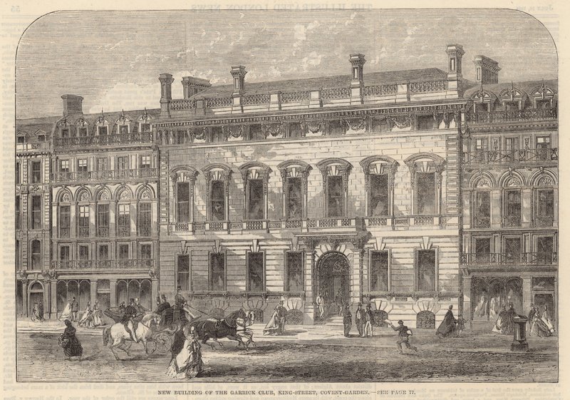 Garrick Club，King Street，Covent Garden的新建筑 作者 英语学校