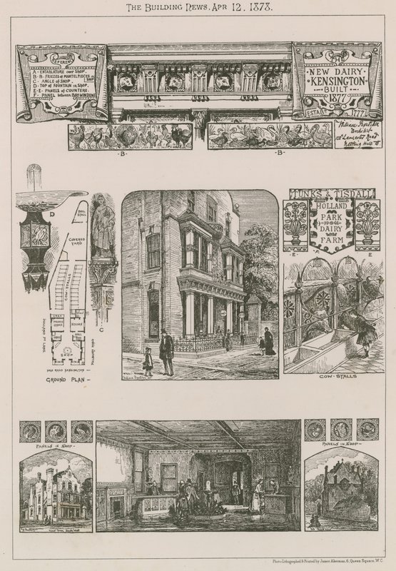 新的乳制品，肯辛顿，建于1777年 作者 英语学校