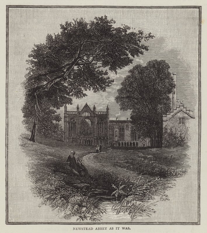 Newstead Abbey as it was (engraving) 作者 英语学校