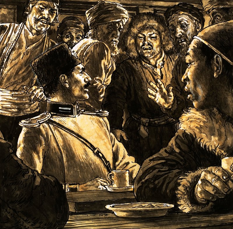 尼科尔凯-普热瓦尔斯基和戈壁滩（纸上水粉画 作者 英语学校