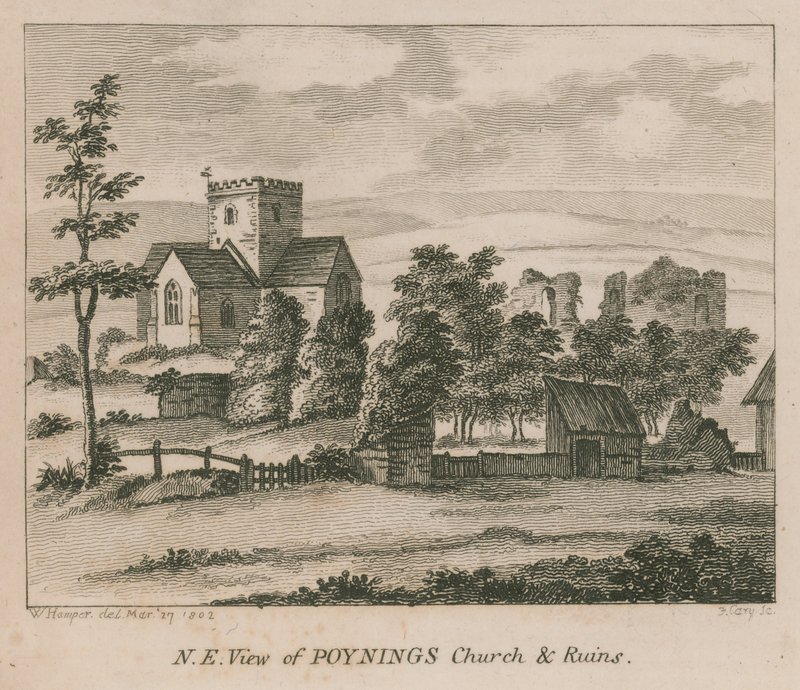 Poynings Poynings教堂的东北视图 作者 英语学校