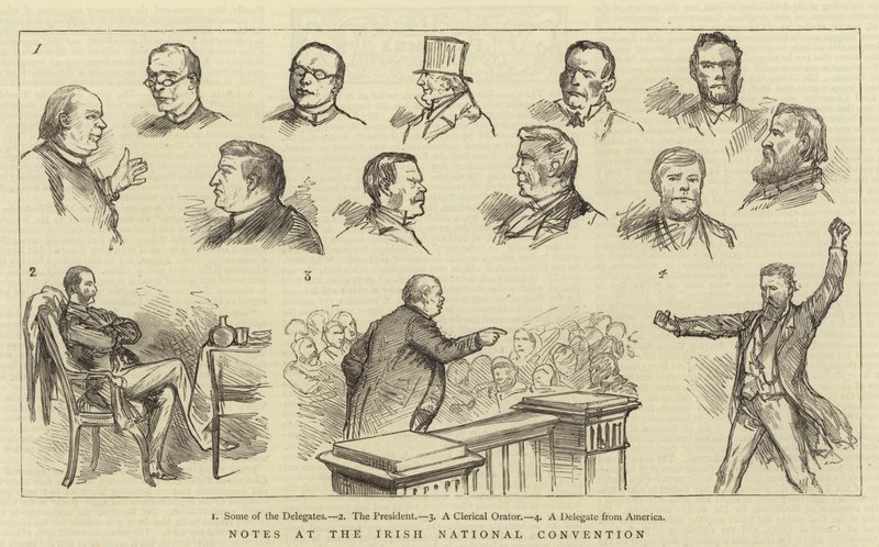 Notes at the Irish National Convention (engraving) 作者 英语学校