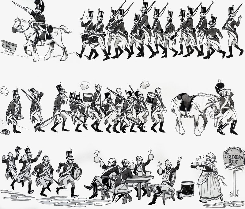 童谣插图：约克大公爵 作者 英语学校
