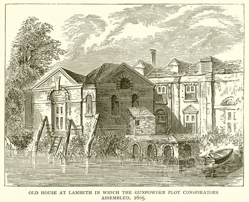 1605年，在Lambeth的老房子，火药阴谋阴谋集合 作者 英语学校